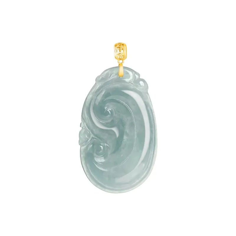Harf Glutinous Jade Jadeite Necklaces Unisex-1
