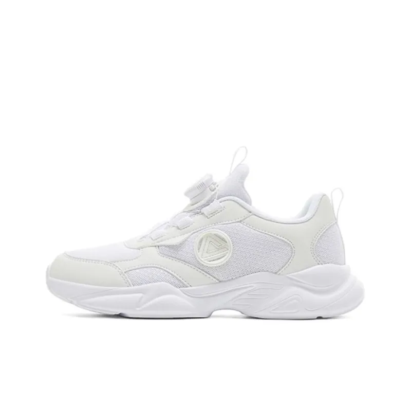PEAK Anti Slip Wear Resistant Low Top Kids Lifestyle Shoes White Teenagers-0