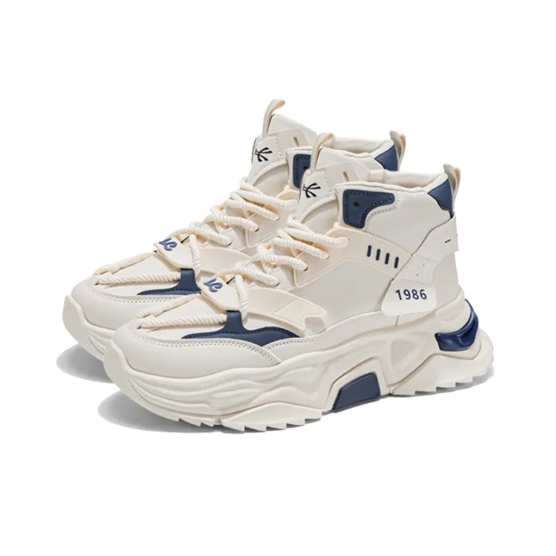 YUZHAOLIN Anti-Slip Wear-Resistant High-Top Chunky Sneakers Men's-2