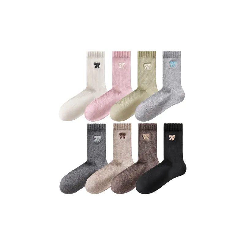 Temooues Mid Calf Socks Women's Combo Set-23