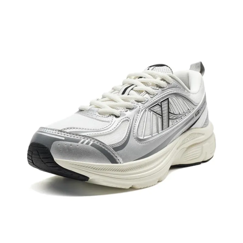 XTEP Absolute Dust 6.0 Slip Resistant Warm Low Top Running Shoes Women's Silver-1