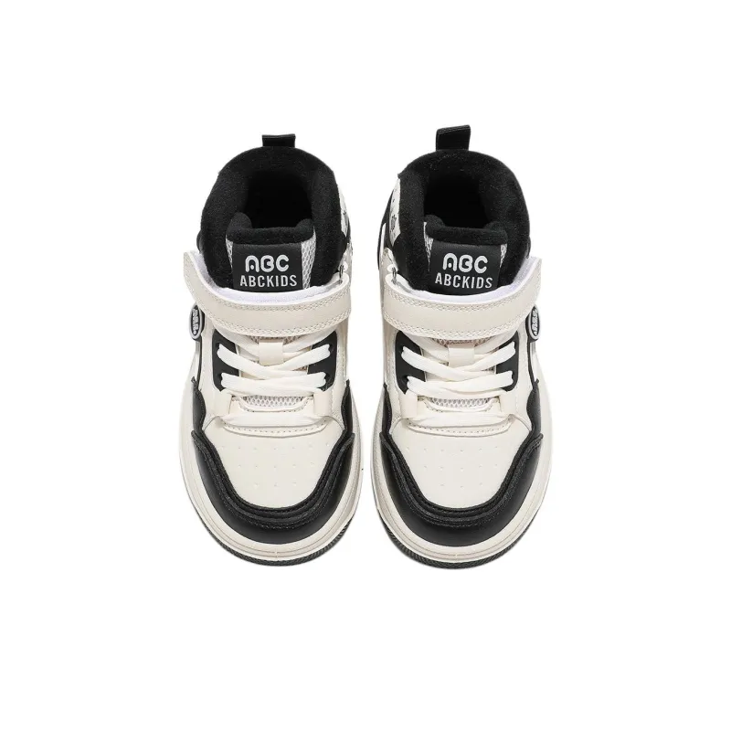 ABC KIDS Slip Resistant Water Resistant Lightweight Cushioning Warm Kids Lifestyle Shoes Beige Black Kids'-2