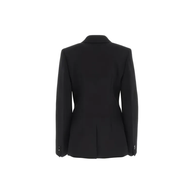 Bottega Veneta Business Suits Coats Women's Black-1