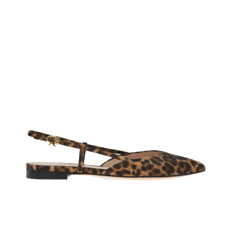 GIANVITO ROSSI Leopard-print Pointed Sandals-1