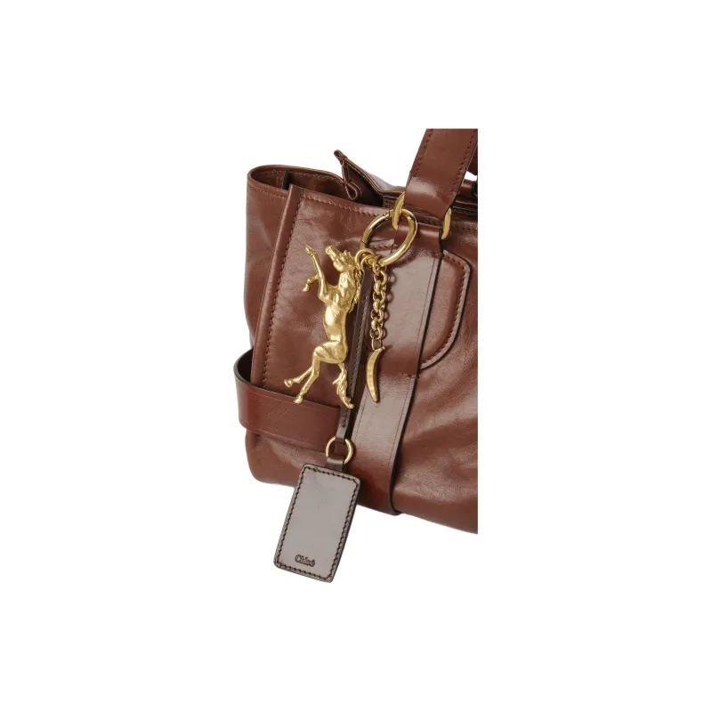 Chloe Smooth Natural Calfskin Handbag Women's Deep Ebony-3
