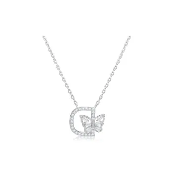 CLARKIA FLOWER 925 Sterling Silver Necklaces Women's
