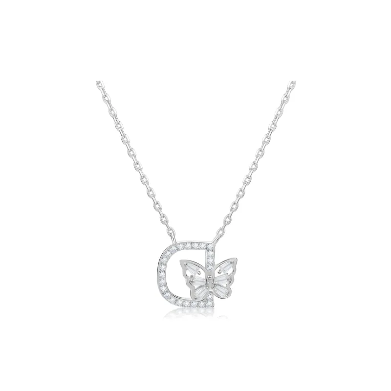 CLARKIA FLOWER 925 Sterling Silver Necklaces Women's-0