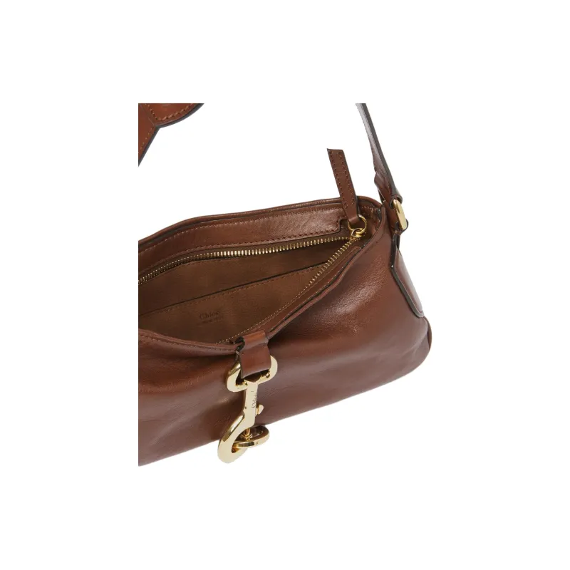 Chloe Smooth Natural Calfskin Handbag, Shoulder Bag Women's Bright Brown-4