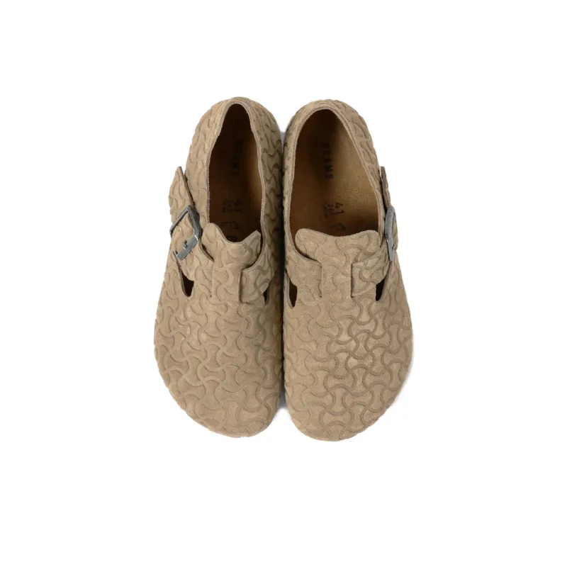 Beams x Birkenstock LONDON Low Top Casual Shoes Unisex Taupe-3