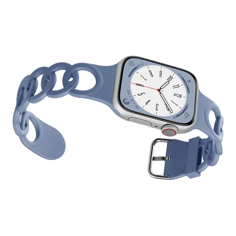 ZHENGGUANG Watch Band Apple Compatibility 38 49mm Silicone Material-4