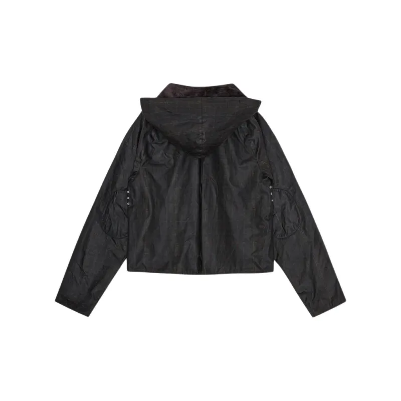 GANNI X GANNI Tartan Waxed Anorak-1