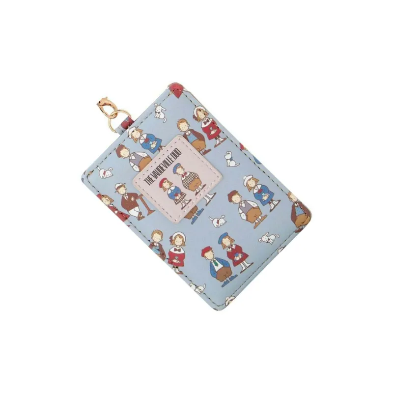 Sanrio PU Passport Wallet, Card Holder Unisex Light Blue & Pink-2