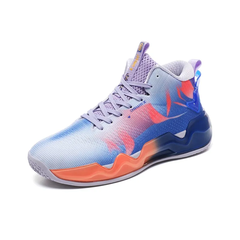 JSWEI Cushioned Slip-Resistant Abrasion-Resistant High-Top Basketball Shoes Men's-7