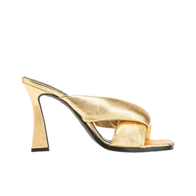 PINKO Sculpted Heeled Slip On Sandals Women's-1