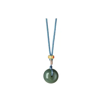 Honglangji Hetian Jade Necklaces Green Jade Women's