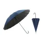 16-Rib Vinyl Straight Shaft Umbrella Color Scheme Leather Controller Navy Blue