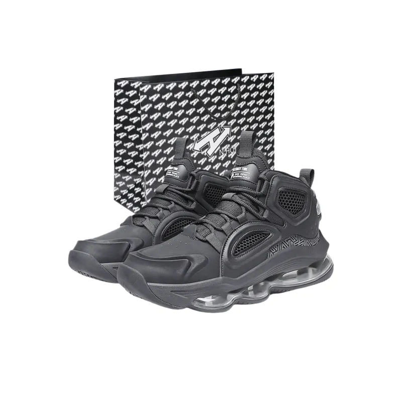 N·HOT Impact Resistant Height Increasing High Top Air Cushion Casual Running Shoes Men's-8