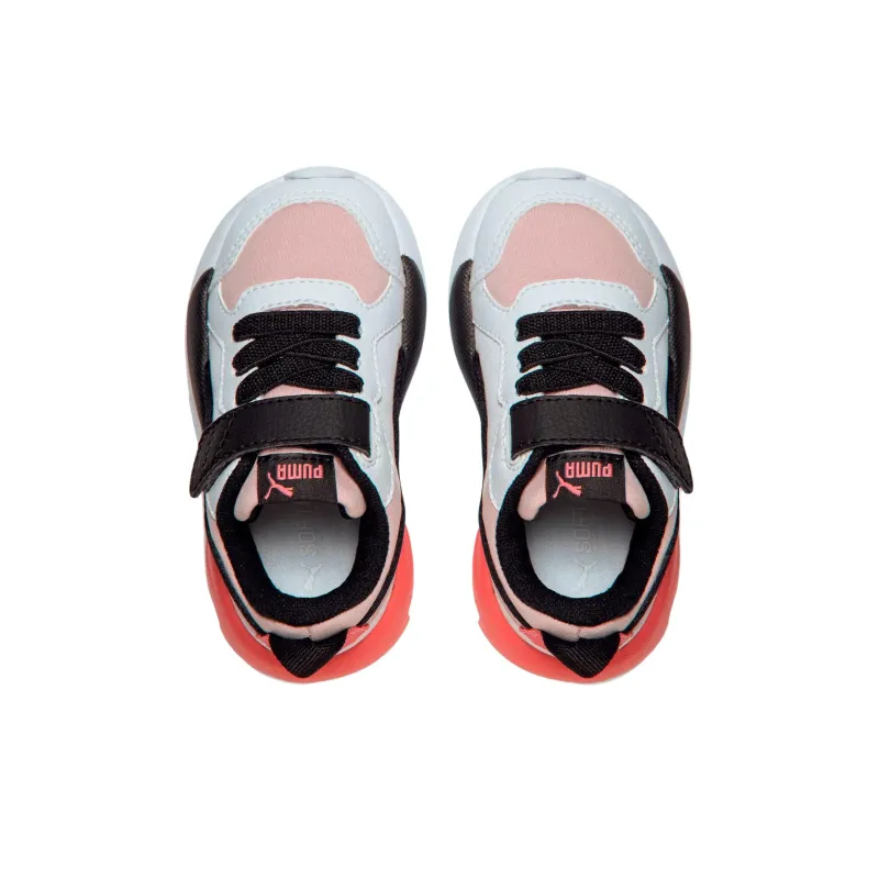 PUMA X-RAY Anti-Slip Wear-Resistant Low-Top Kids' Skateboarding Shoes Pink White Children Aged 3-7 Years Old-2