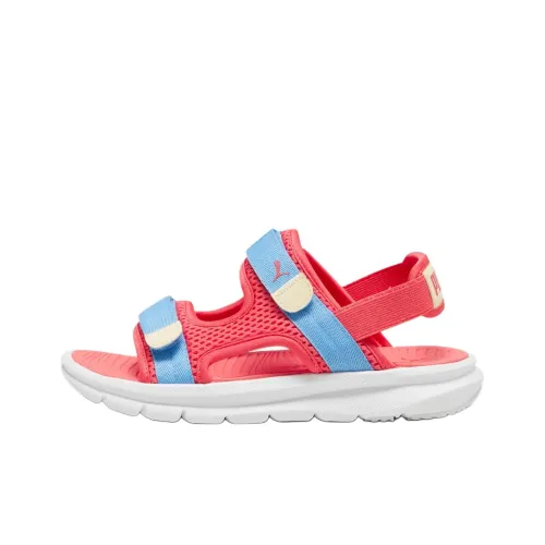 PUMA Evolve Anti-Slip Wear-Resistant Low-Top Children's Sandals Red Teenagers