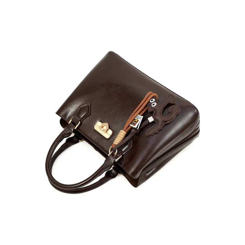 Vigno Synthetic Leather One Shoulder Handbags Regular Women's Black/Coffee/Elephant Gray/Olive Green-2