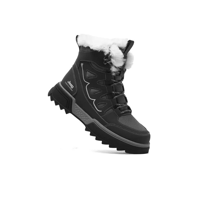Jeep Warm Wear-Resistant Slip-Resistant Short Snow Boots Men's-1