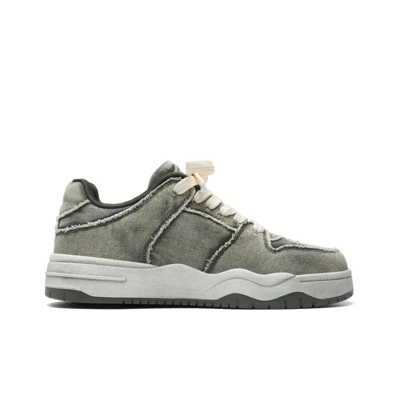 CEDAR HAN Canvas Shoes Unisex Low Top Blue-30