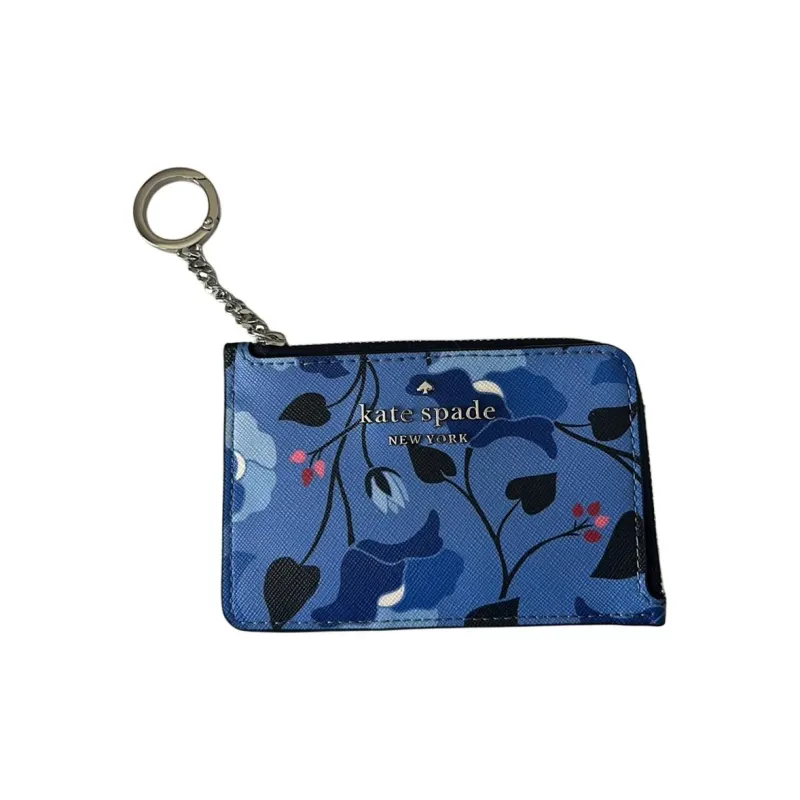 Kate Spade Leather Coin Purses Card Holders Women's Blue-1