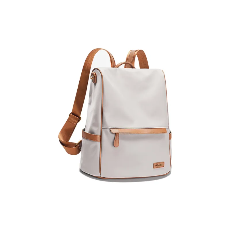GELANNI Nylon Backpack Regular Unisex Light Gray-1