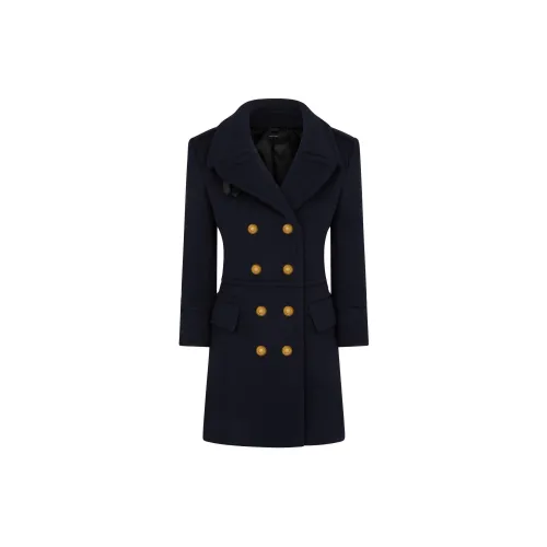 TOM FORD FW24 Coats Women's Navy Blue