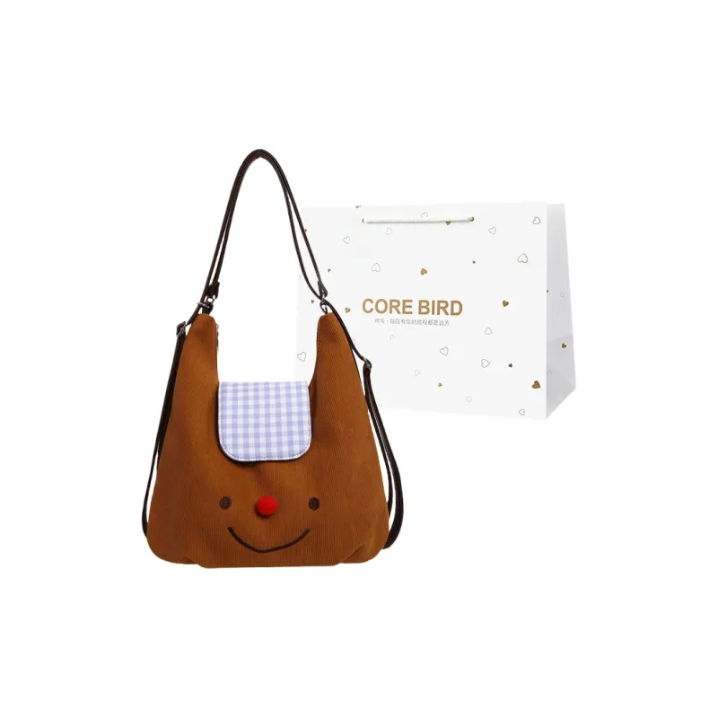 CORE BIRD Strips Shoulder Bag Regular Women's Brown-5