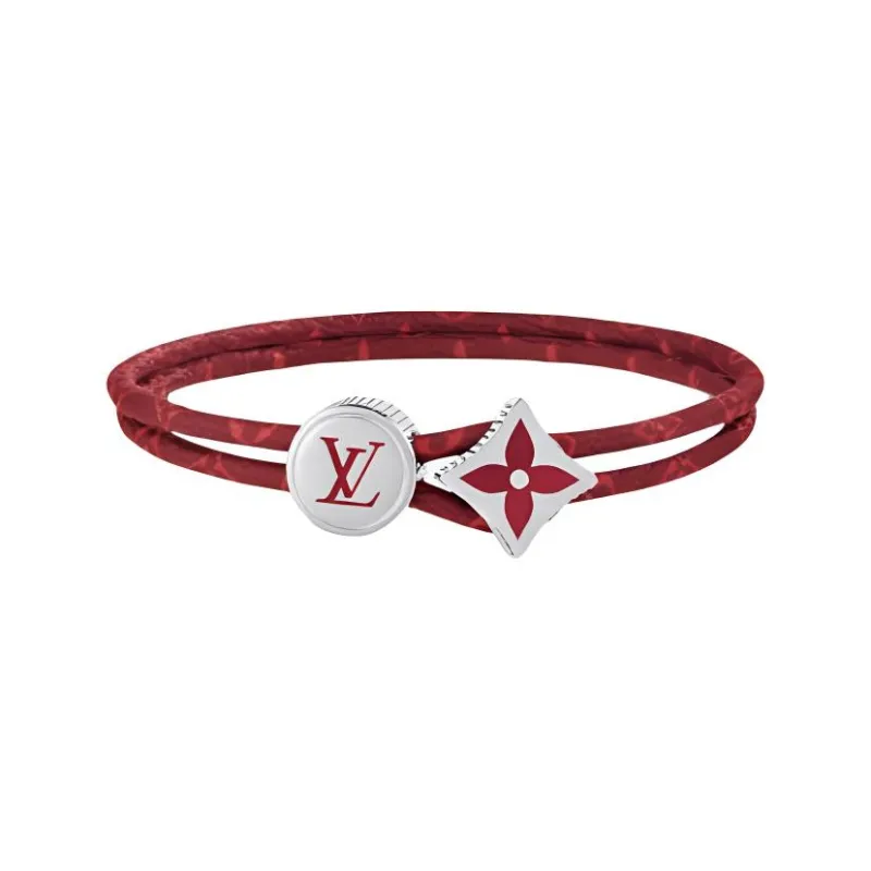 LOUIS VUITTON Brass Bangles Men's Red-0