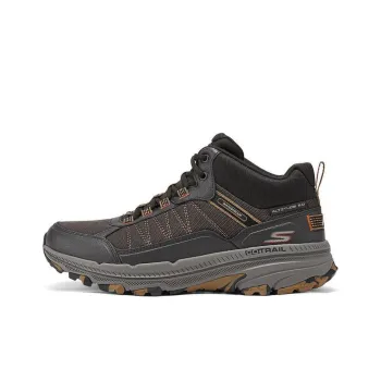 Skechers Go Run Trail Anti Slip Wear Resistant Low Top Running Shoes Men's Brown