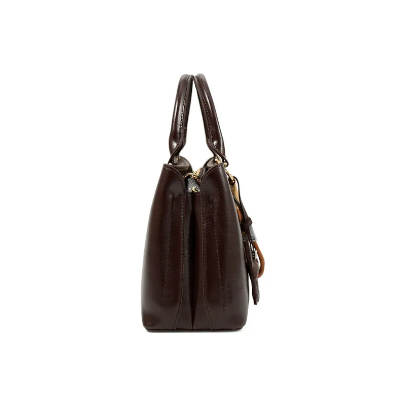 Vigno Synthetic Leather One Shoulder Handbags Regular Women's Black/Coffee/Elephant Gray/Olive Green-3