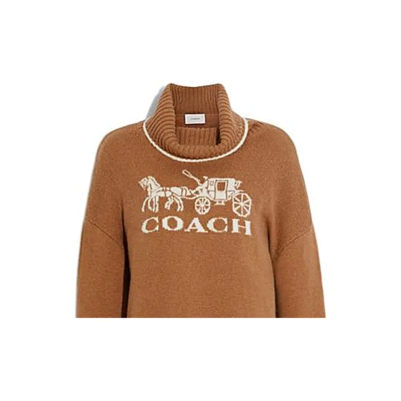 COACH FW22 Sweater Women's Orange-4