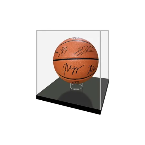 Three For Basketball Fan Supplies Included SA Certificate With Display Case Brown