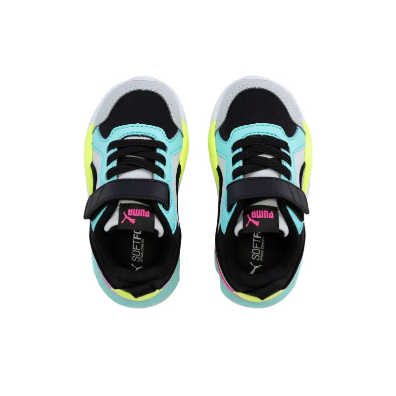 PUMA X-RAY Anti-Slip Wear-Resistant Low-Top Kids' Skateboarding Shoes Gray Blue Black Children Aged 3-7 Years Old-2