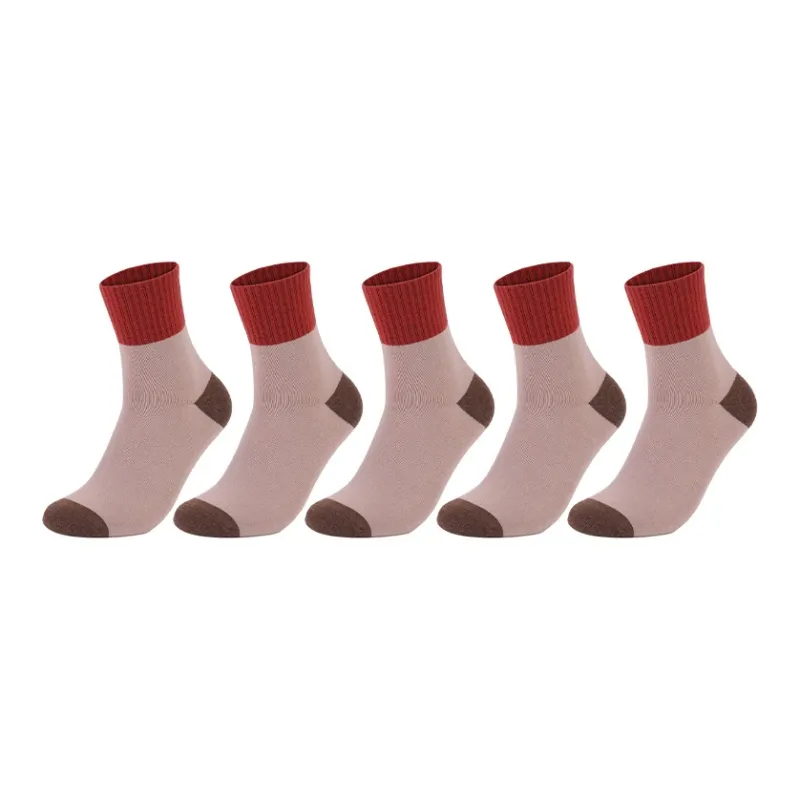 MIIOW Mid Calf Socks Women's 5 Pack-6