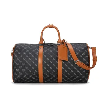 SWISS MILITARY PVC Patch PU Travel Bag Shoulder Bag Crossbody Bag Men's Black/Brown