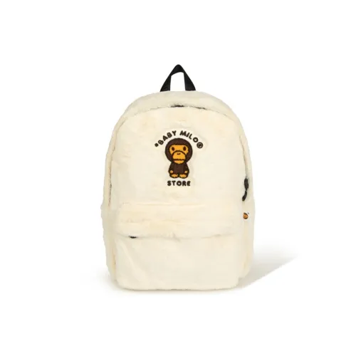 BABY MILO STORE BY A BATHING APE Fabric Backpack Regular Unisex White