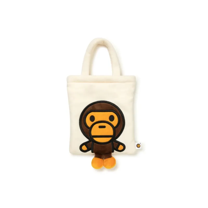 BABY MILO STORE BY A BATHING APE Fabric Handbag Regular Unisex White-3