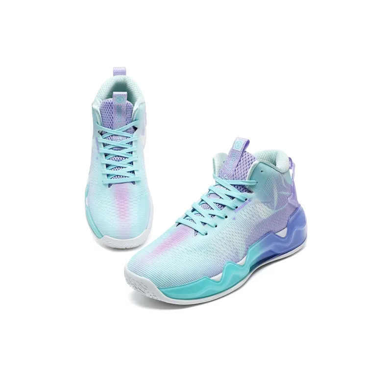 JSWEI Cushioned Slip-Resistant Abrasion-Resistant High-Top Basketball Shoes Men's-1