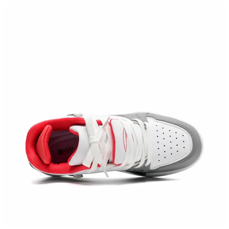 Circle Small Coverage Slip Resistant Lightweight Height Increasing Low Top Skateboard Shoes Unisex-36