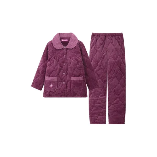 DanceBees Pajama Set Women's Purple
