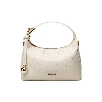GELANNI PU Handbag Shoulder Bag Regular Women's Ecru