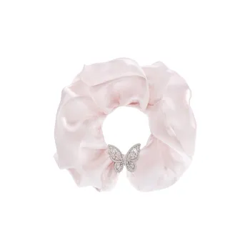 ROYALSASA Silk Chiffon Hair Tie Women's