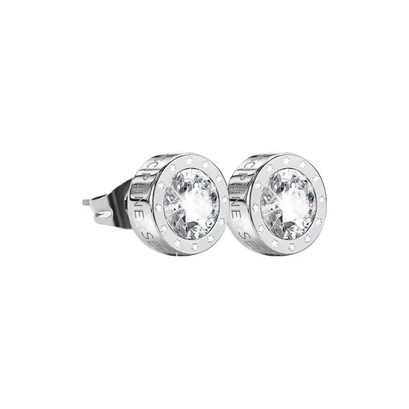 GUDUD 925 Silver Mohsunnite Stud Earrings Unisex-0