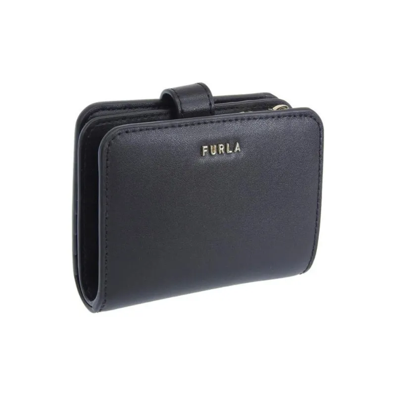 Furla Leather Wallets Card Holders Small Size Women's Black-1