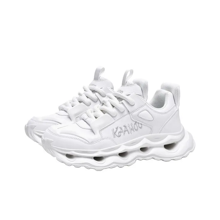 KAAHOO Cushioning Anti Slip And Wear Resistant Height Increasing Low Top Casual Shoes Unisex-2