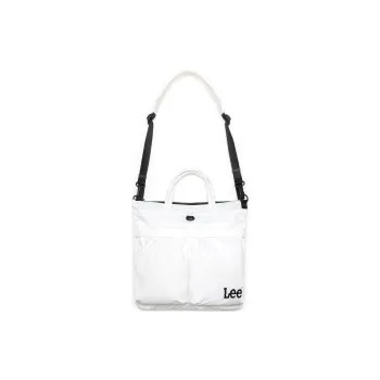 Lee Nylon Shoulder Bag, Crossbody Bag, Handbag Unisex White