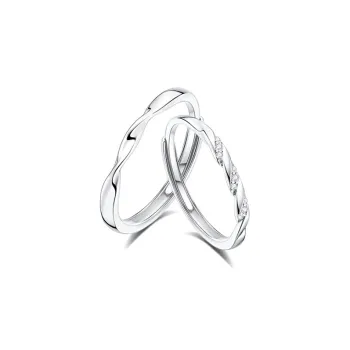 KING TAI SANG 999 Fine Silver Rings Unisex